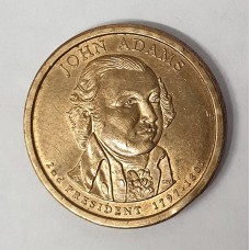 UNITED STATES OF AMERICA 2001 . ONE 1 DOLLAR COIN . JOHN ADAMS